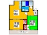 ローズホール 2DKの間取り