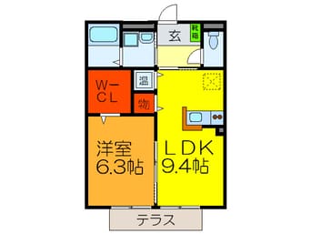 間取図 Ｃｏｚｙ　Ｃｏｕｒｔ