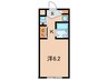 マンション三木 1Kの間取り