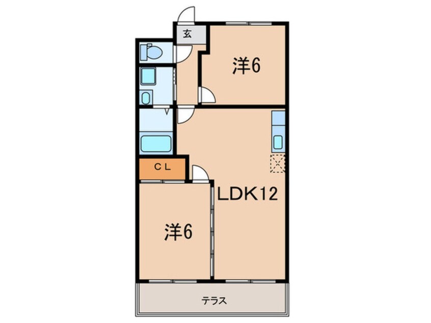 間取図 プリシェール藤原台