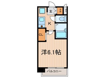 間取図 プレサンス京都四条烏丸(206)