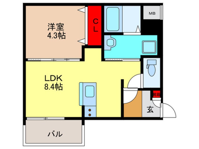 間取図 ALEGRIA弥刀