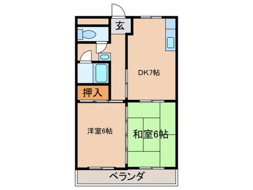 間取図 メゾン南加賀屋