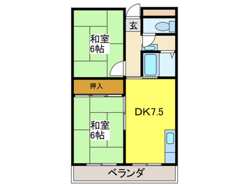 間取図 メゾン南加賀屋