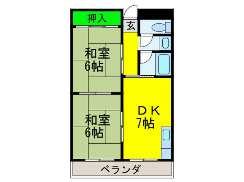 間取図 メゾン南加賀屋