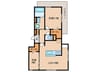 D-residence上甲子園 2LDKの間取り
