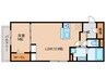 D-residence上甲子園 1LDKの間取り