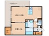D-residence上甲子園 1LDKの間取り