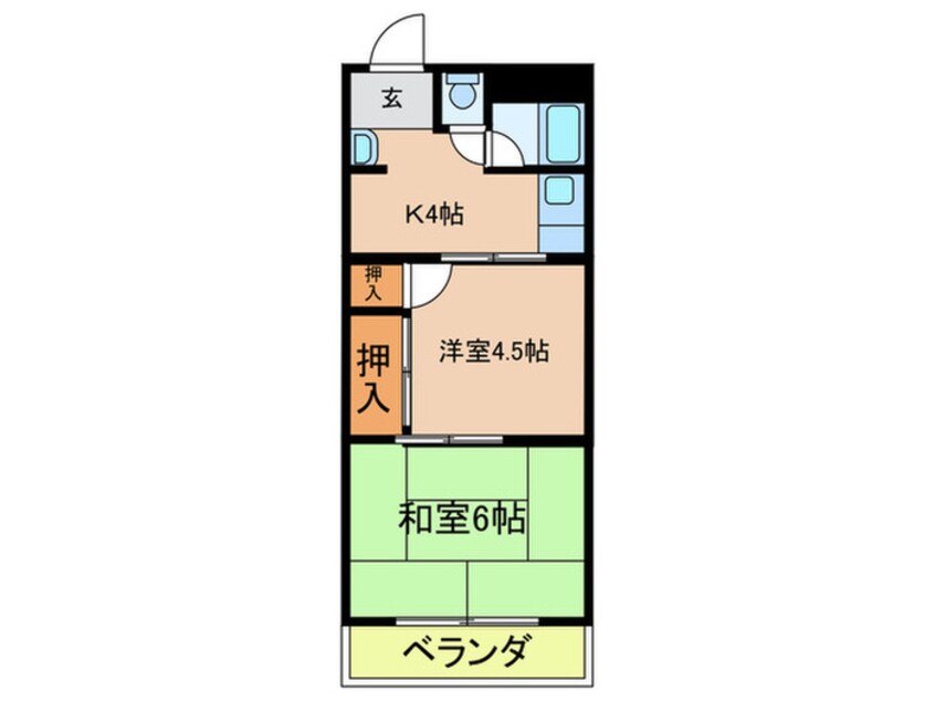 間取図 パ－ルハイツⅠ