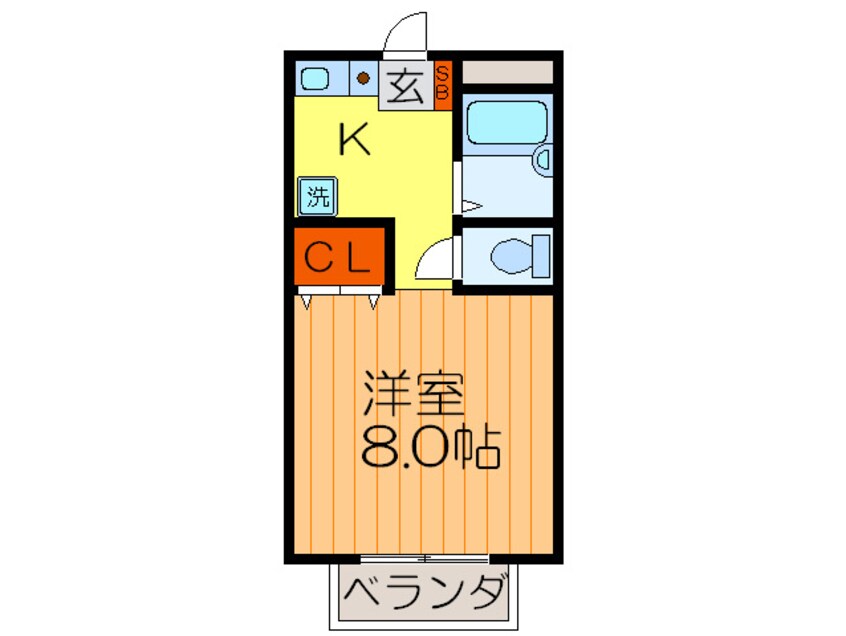 間取図 ラポ－ル