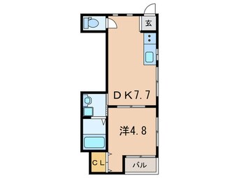 間取図 ハイツウエストⅢ