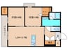 エスペランサレジデンスⅡ 2LDKの間取り