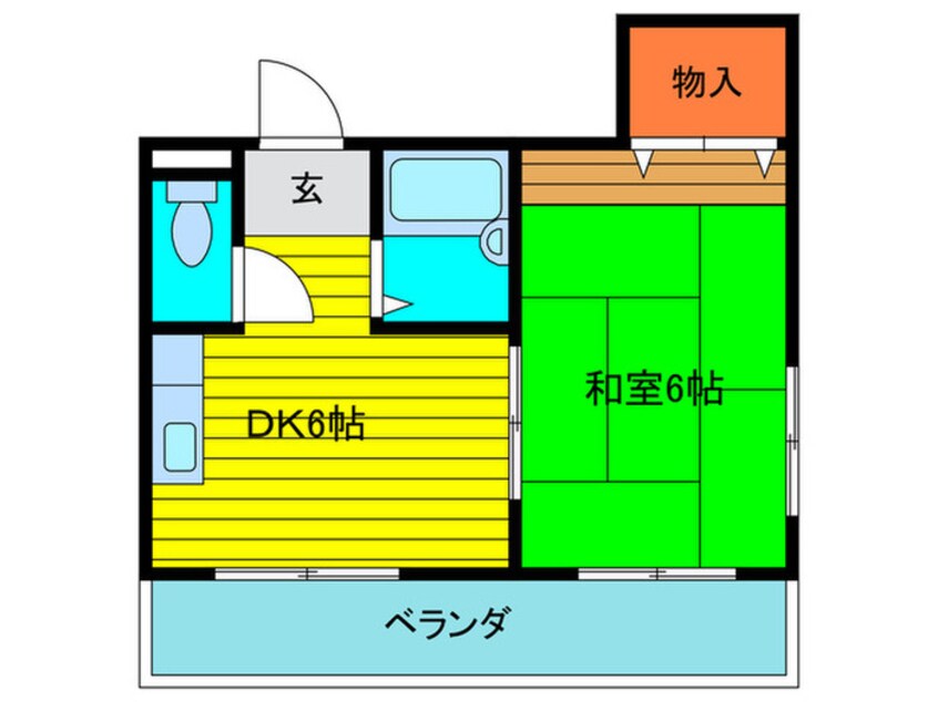 間取図 ハイツハセガワパ－トⅢ