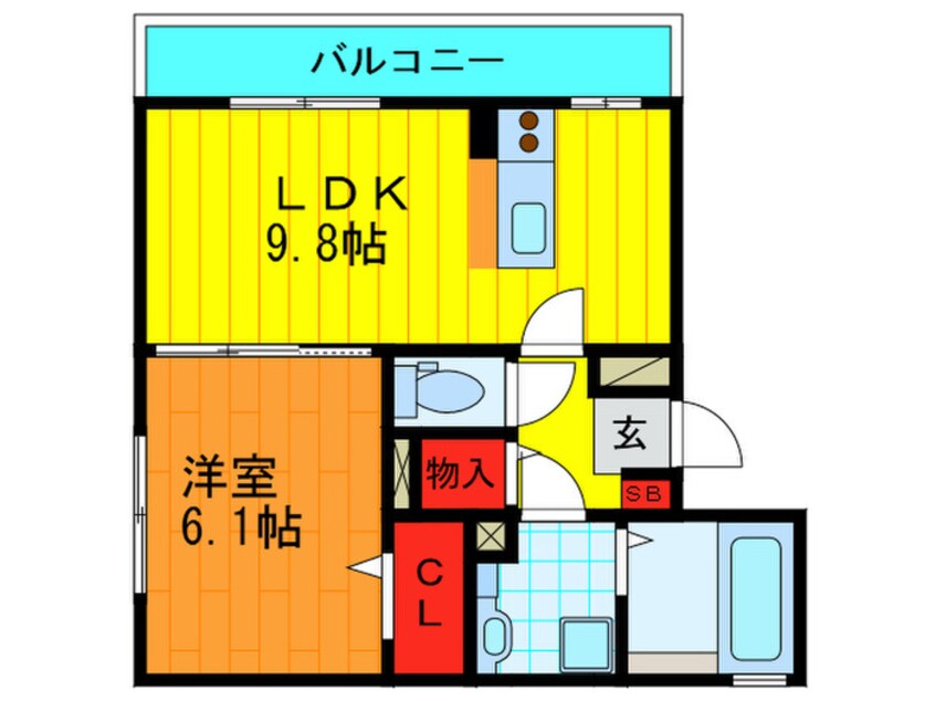 間取図 グランド ソレイユ