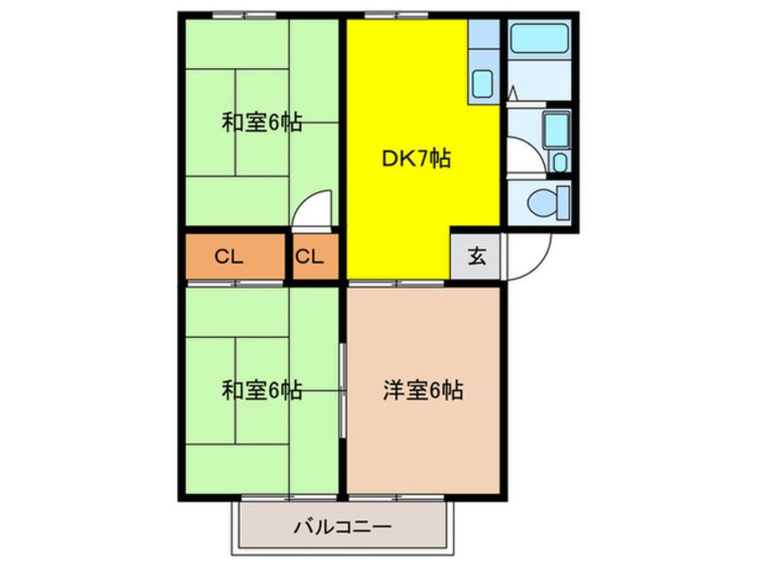 間取図 サンライフ西尾