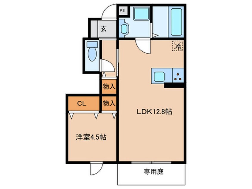 間取図 サニーDハウス芝町イースト