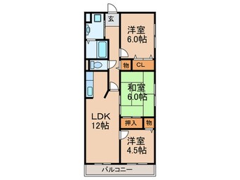 間取図 フェリース樟葉