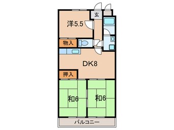 間取図 土山ヤングコ－ポ