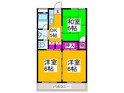 北野田マンション巽Ｂ棟の間取図