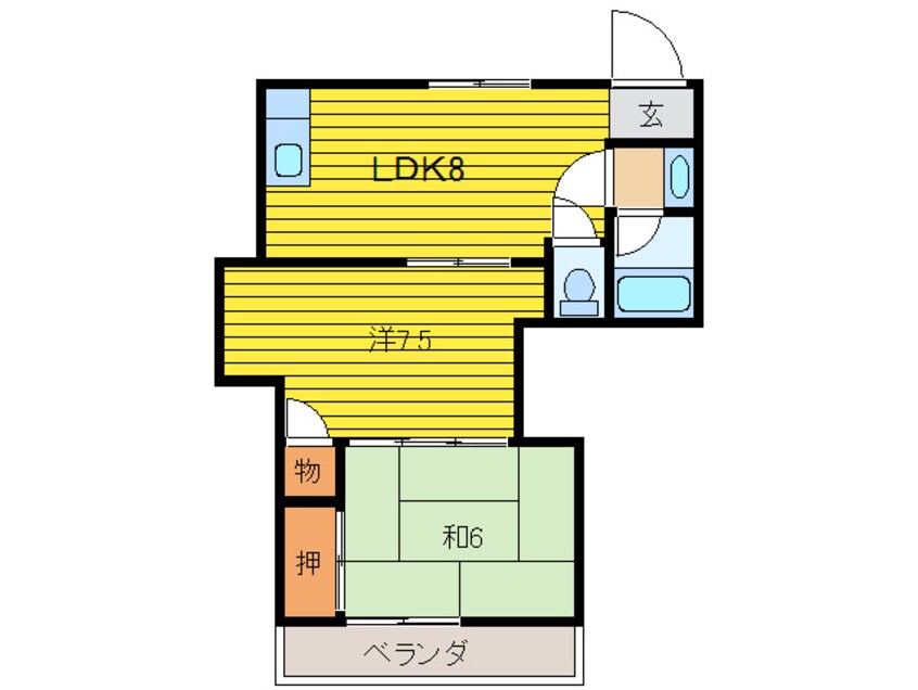 間取図 エール西町