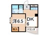 ロイヤルハイツ 1DKの間取り