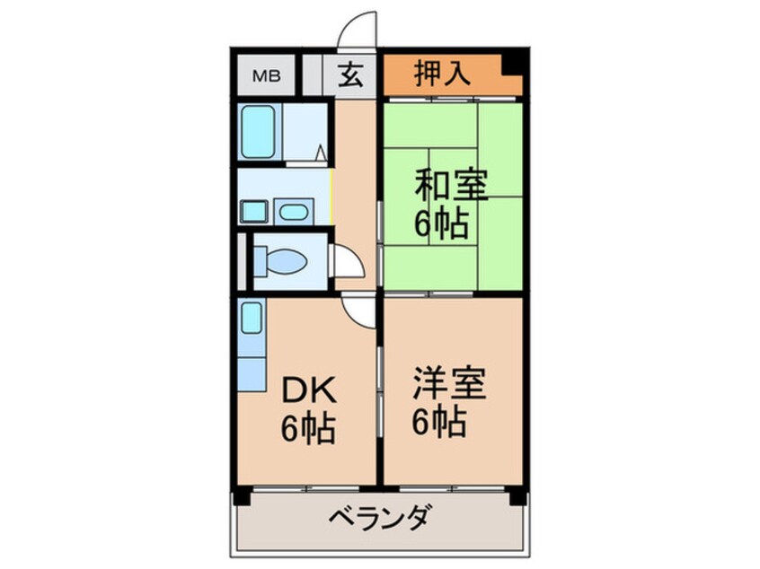 間取図 中崎西ハイツ