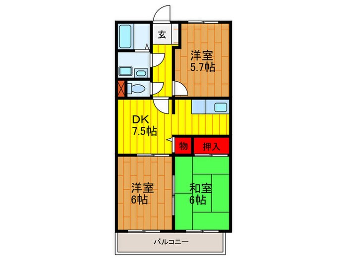 間取り図 東野マンション