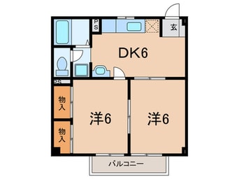 間取図 ハイツ有馬川