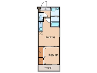 間取図 フジパレス城東東中浜Ⅱ番館