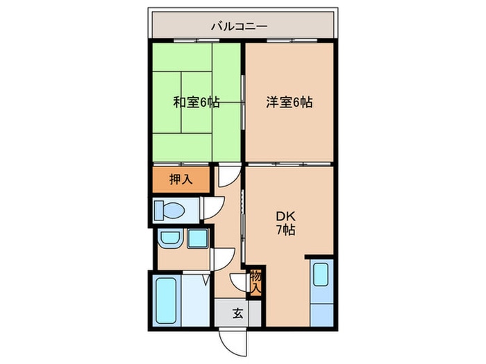 間取り図 シャルマンコーポくら弐番館