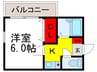 グリ－ンヒル江坂 1Kの間取り