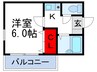 グリ－ンヒル江坂 1Kの間取り