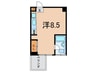 EastVillageSANNOMIYA 1Rの間取り