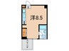 EastVillageSANNOMIYA 1Rの間取り