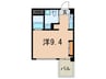 EastVillageSANNOMIYA 1Rの間取り