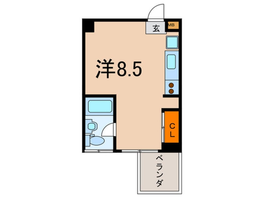 間取図 EastVillageSANNOMIYA