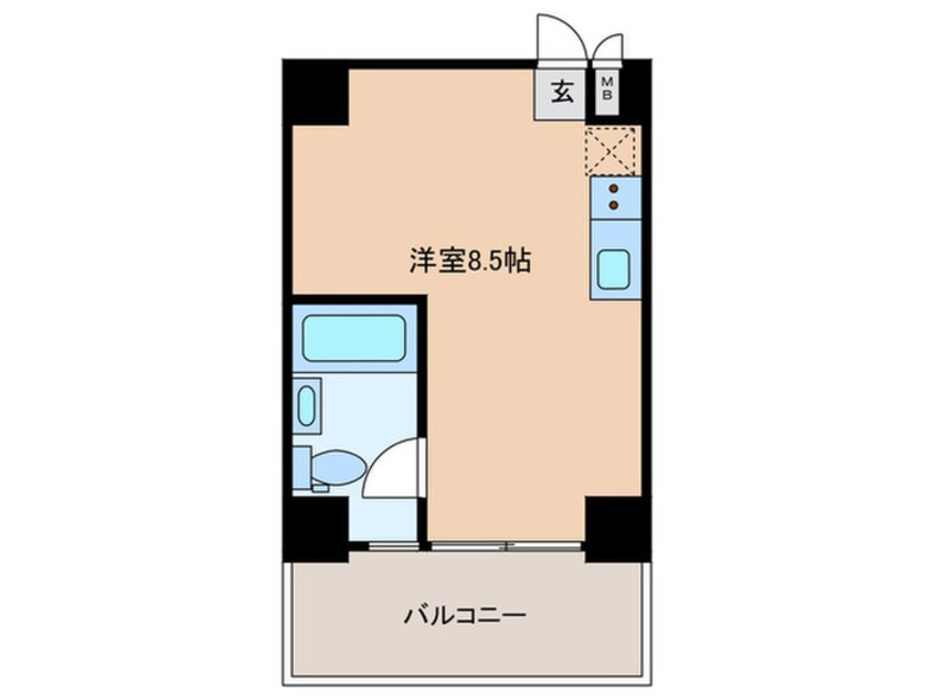 間取図 EastVillageSANNOMIYA