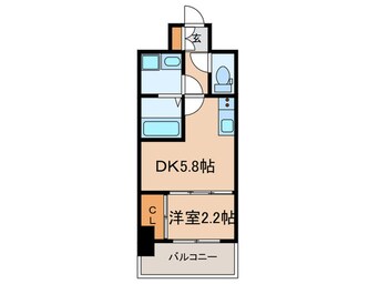 間取図 アドバンス神戸ラシュレ
