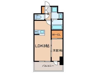 間取図 アドバンス神戸ラシュレ