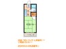 ハイツ洛東、白川 1Kの間取り