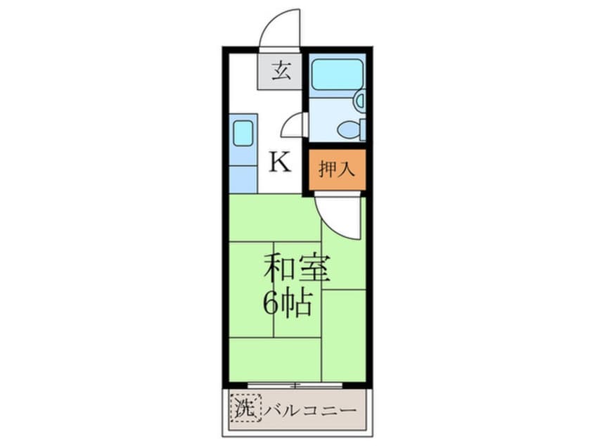 間取図 ハイツ洛東、白川