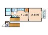 グリ－ンハイム 1DKの間取り