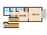 グリ－ンハイム 1DKの間取り
