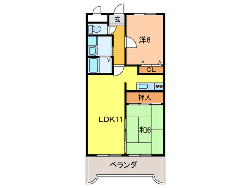 間取図 プリメゾン栄美寿