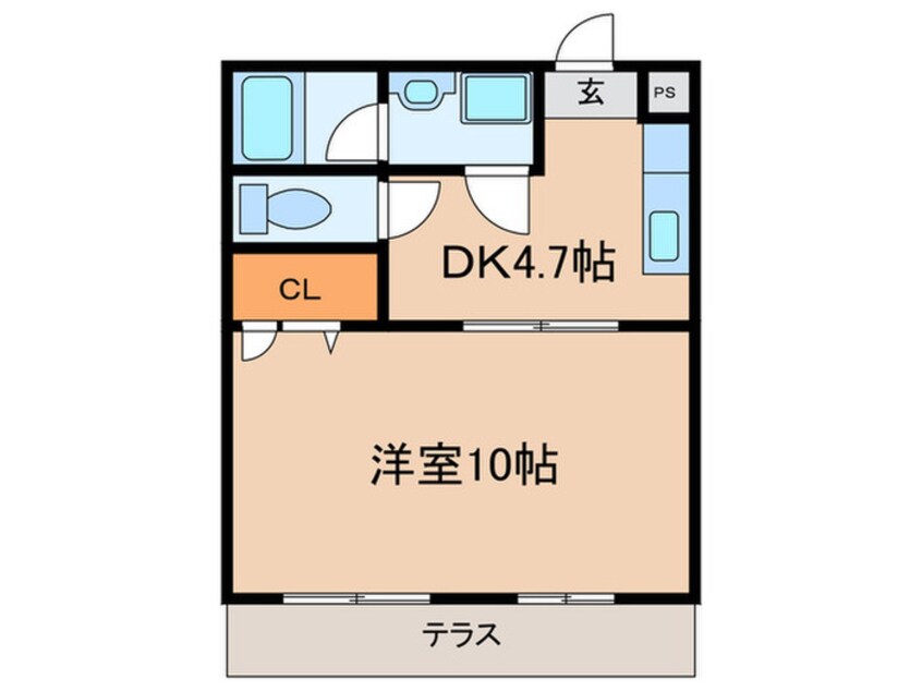 間取図 ポポラ－ト泉