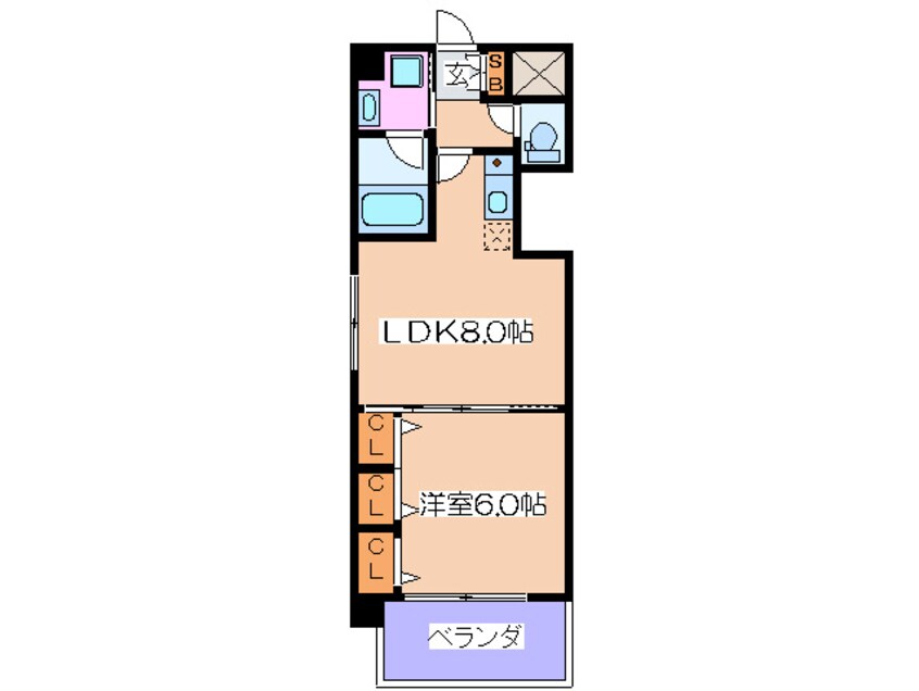 間取図 クリーデンス福島