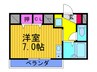 クレール住道 1Rの間取り