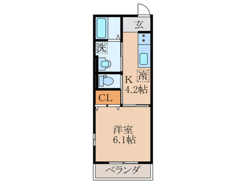 間取図 エルメゾン嵯峨