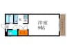 アザレア館 1Kの間取り