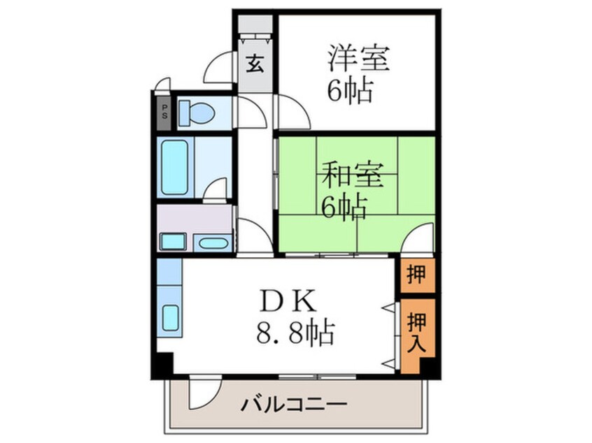 間取図 プレジオ伏見久我